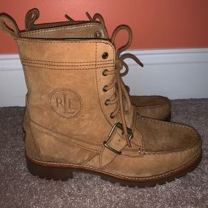 Ralph Lauren Suede Boots Leather Upper